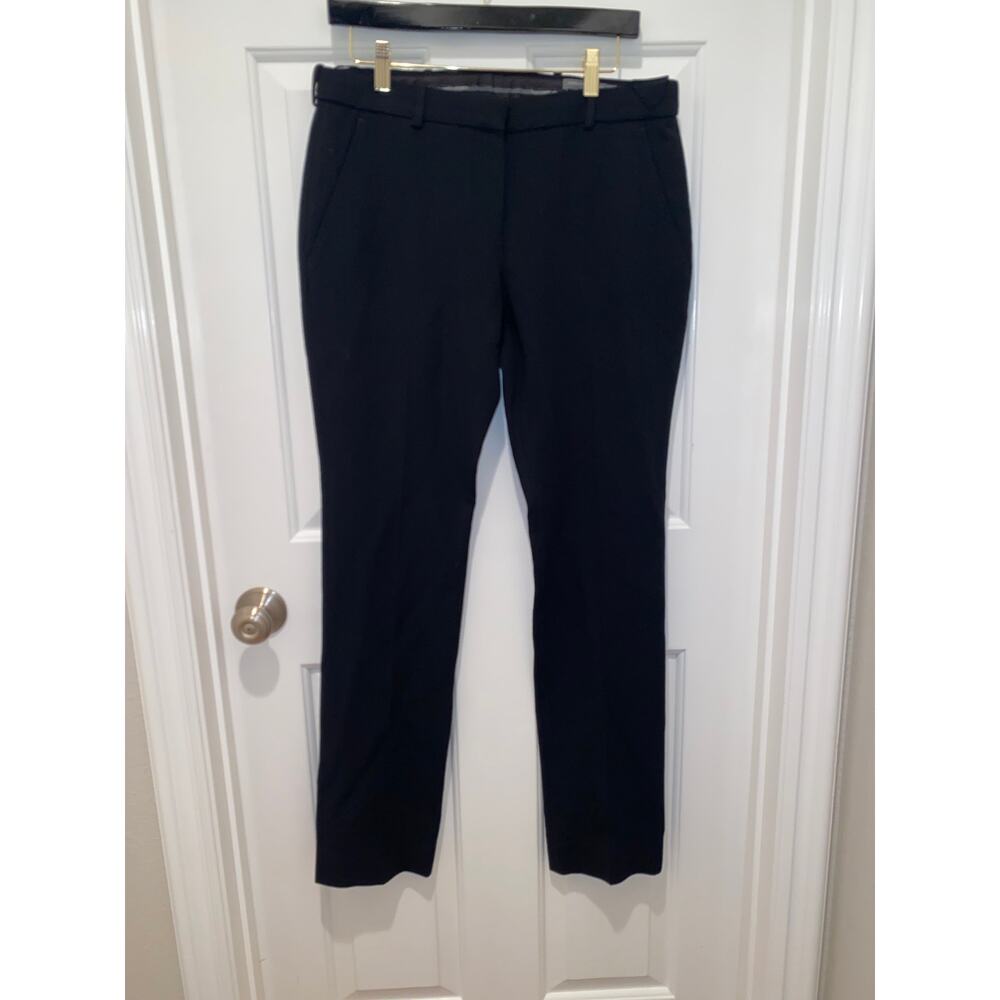 Alexander McQueen Italy Slim Leg Black Trouser Pants Wool Blend Size 42 (US 6)